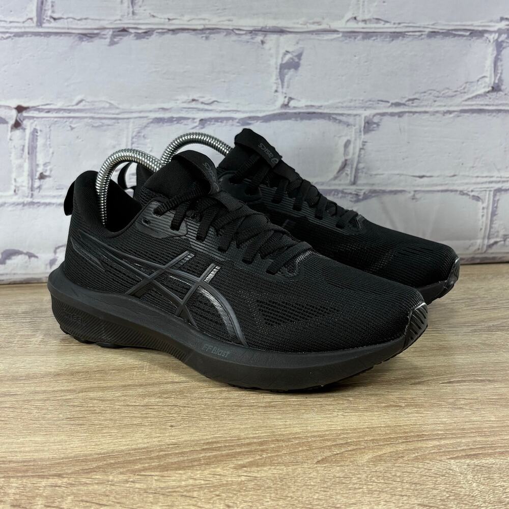 Asics GT-1000 14 Black Running Shoes Women's Size 8 Athletic Sneakers